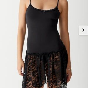 Frankie’s Bikinis Star Crossed Mini Dress in Black